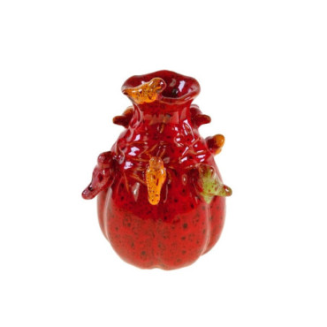 Vase petit oiseau rouge