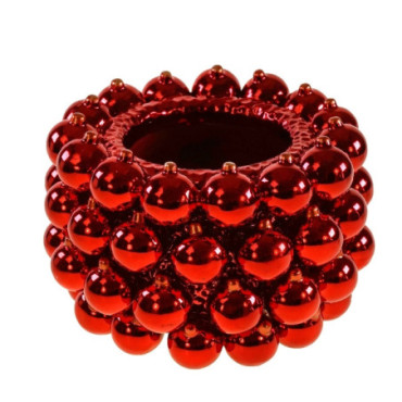 Cache-pot Boule rouge