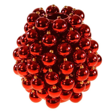 Vase Boule rouge