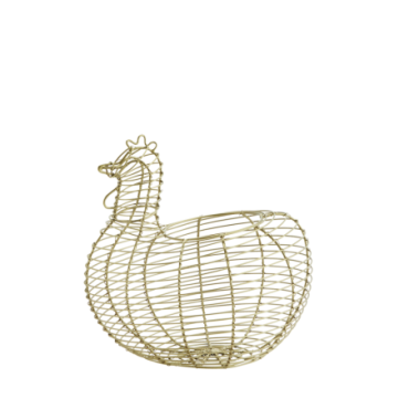 Panier poule en fer