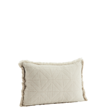 Housse de coussin brodée