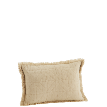 Housse de coussin brodée