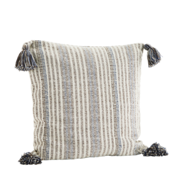 Housse de coussin en coton recyclé