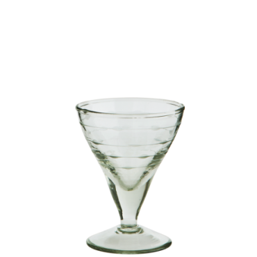 Verre à cocktail avec découpe