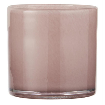 Pot de fleur Venecia en verre rose uni