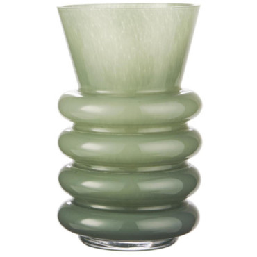 Vase avec anneaux Vicenza verre uni vert