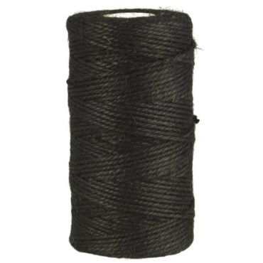 Ficelle de jute noire 100 m