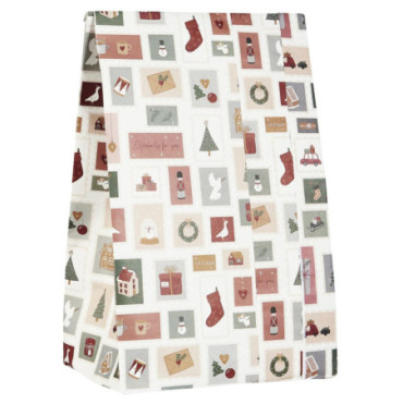 Sac en papier Timbres de Noël 100 pcs