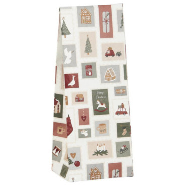 Sac en papier Timbres de Noël 100 pcs