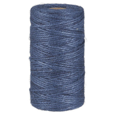 Ficelle de jute bleu foncé 100 m