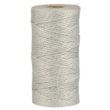 Ficelle de jute gris clair 100 m