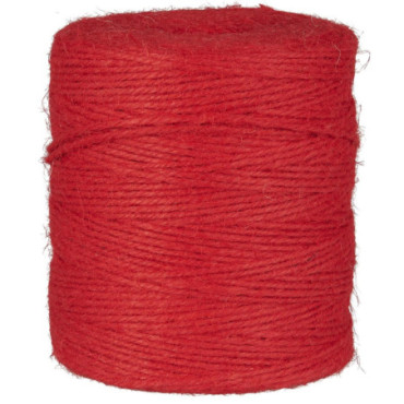 Ficelle de jute rouge 400 m