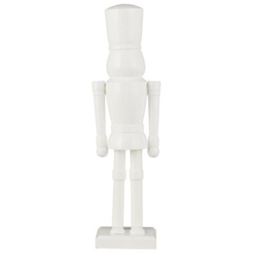 Figurine casse-noix pieds arrondis blanc