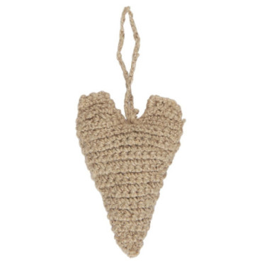 Coeur pour accrocher du petit jute au crochet