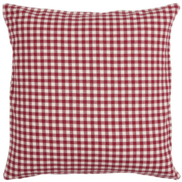 Housse de coussin Asta rouge à petits