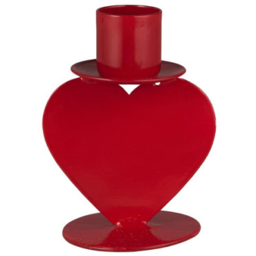 Bougeoir 2.2 cm coeur bougie sur socle