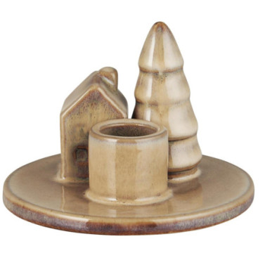 Bougeoir pour bougie 2.2cm maison et arbre