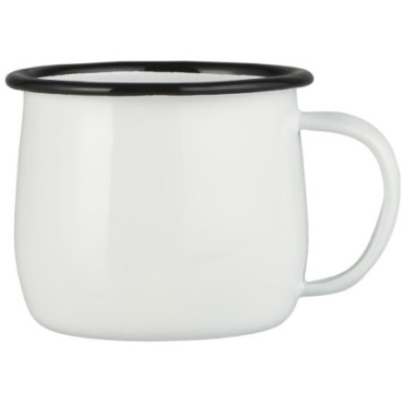 Mug émail blanc