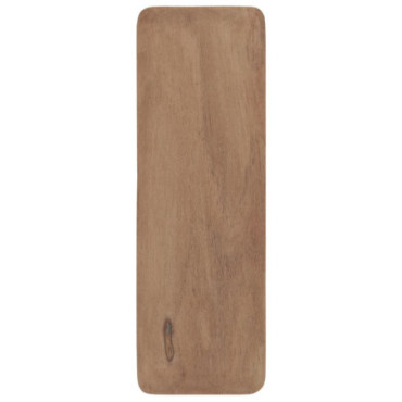 Plateau de service oblong en bois d'acacia