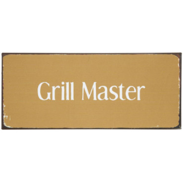 Plaque métallique Grill Master