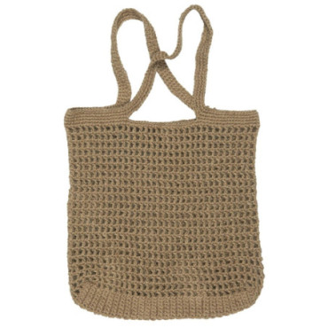 Sac au crochet jute motif troué