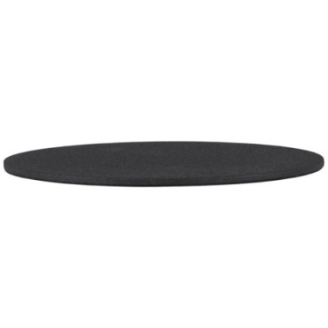 Assiette pour bougie pilier ronde noire