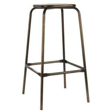 Tabouret de bar assise en bois