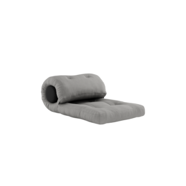 Matelas Wrap Gris 1 Coussin Gris Foncé