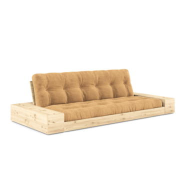 Futon Base Clear 2 Coffres Matelas Brun Fudge