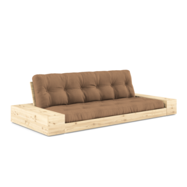 Futon Base Clear 2 Coffres Matelas Mocca