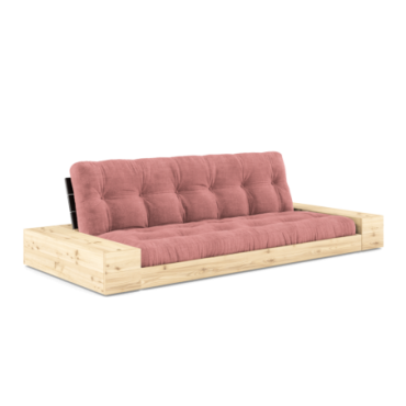 Sofa Base Black Night 2 Coffres Matelas Rose Sorbet