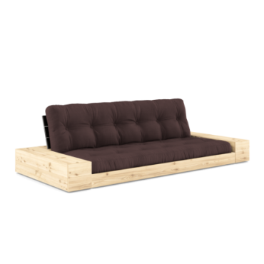 Sofa Base Black Night 2 Coffres Matelas Brun