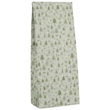 Sac en papier vert forêt de Noël 100 pcs 30.5cm