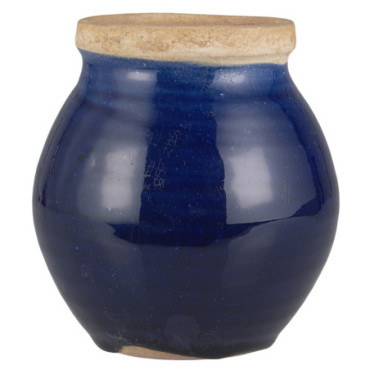 Vase bleu bord naturel Avignon