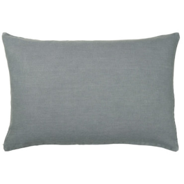 Housse de coussin bleu poussiéreux