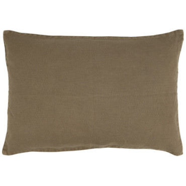 Housse de coussin chocolat 60cm