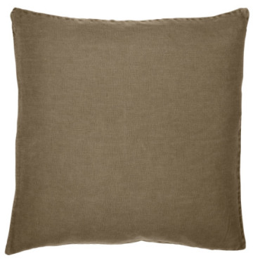 Housse de coussin chocolat 50cm