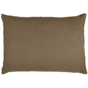 Housse de coussin chocolat 70cm