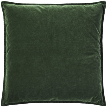 Housse de coussin velours vert myrte