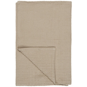 Serviette Liseleje avec motif gaufré beige 100cm