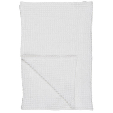 Serviette Liseleje avec motif gaufré blanc 100cm