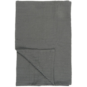 Serviette Liseleje avec motif gaufré anthracite 100cm