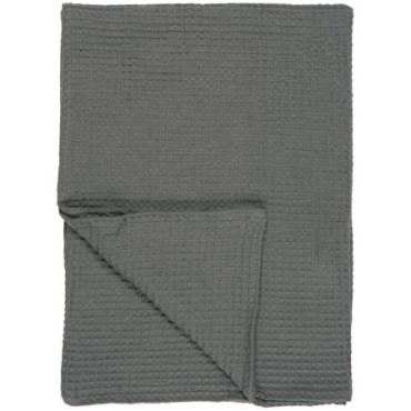 Serviette Liseleje avec motif gaufré anthracite 150cm