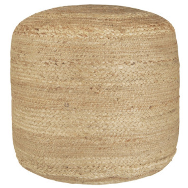 Pouf rond en jute