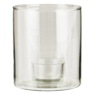 Bougeoir verre bougie chauffe-plat avec support fixe