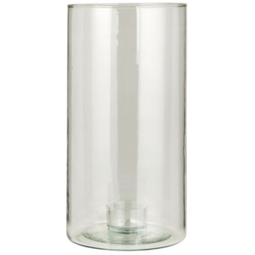 Bougeoir verre 3.8 cm bougie avec support fixe modèle haut