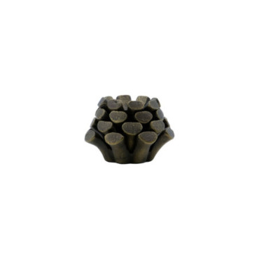 Porte-bougie Pine Cone Finition en laiton antique