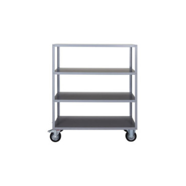 Chariot avec 4 roues Trolley Gris