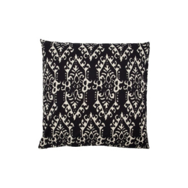 Housse de coussin Ikat Noir