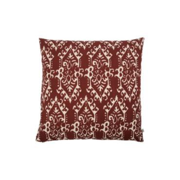 Housse de coussin Ikat Rouge brûlé